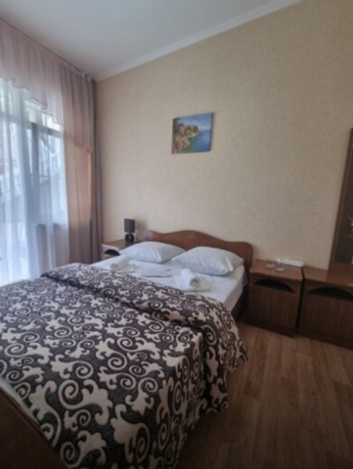 Гостиница Марина Адлер Двухместный номер с 1 кроватью и видом на сад-4