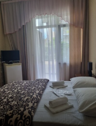 Гостиница Марина Адлер Двухместный номер с 1 кроватью и видом на сад-3